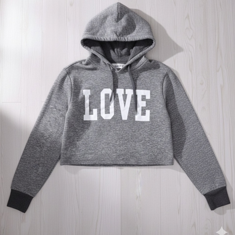 Women’s LOVE Cropped Hoodie